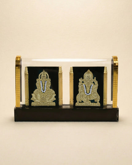 Gold Plated - Lakshmi Ganesha with Arcylic Cabinet - WL5715