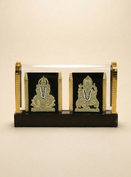 Gold Plated - Lakshmi Ganesha with Arcylic Cabinet - WL5715