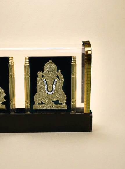 Gold Plated - Lakshmi Ganesha with Arcylic Cabinet - WL5715