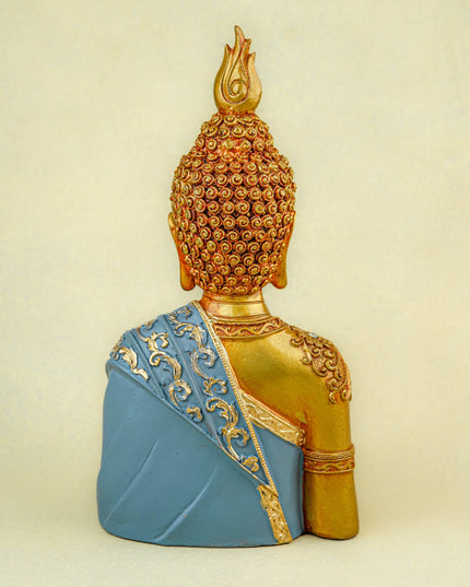 Polyresin Buddha with Lotus - 11 inch - WL5741
