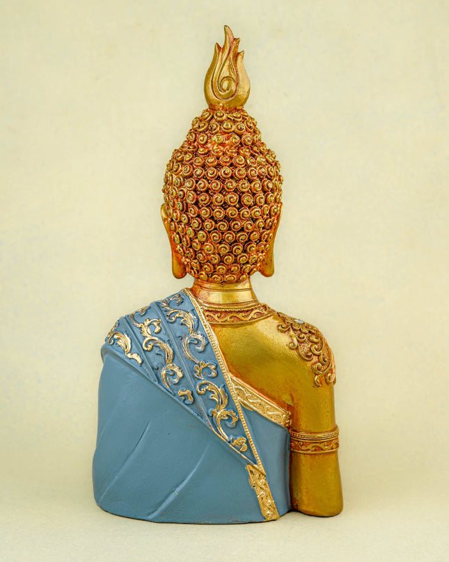 Polyresin Buddha with Lotus - 11 inch - WL5741