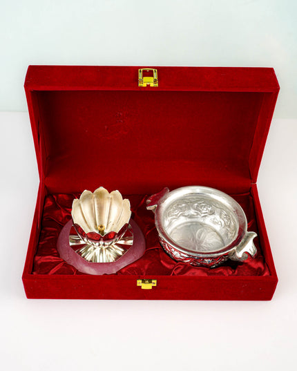 German Silver Urli & Diya - WL5796