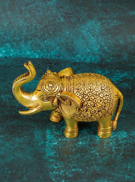 Brass Elephant Idol - 7 inch - WL5799