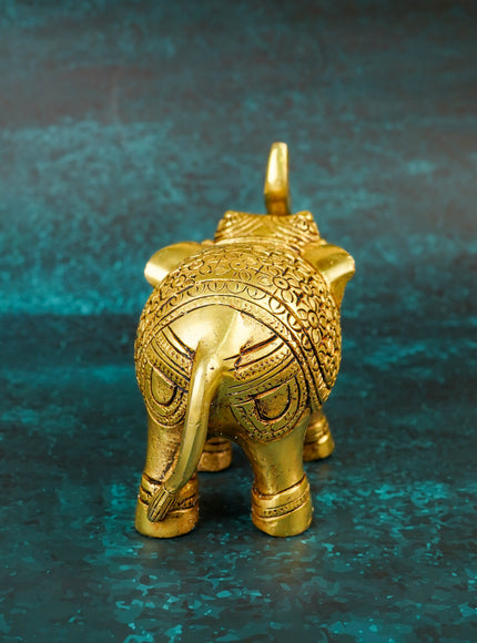 Brass Elephant Idol - 7 inch - WL5799