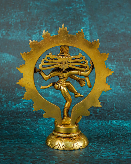 Brass Nataraja Idol - 7 inch - WL5812