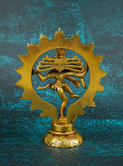 Brass Nataraja Idol - 7 inch - WL5812