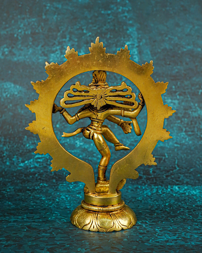 Brass Nataraja Idol - 7 inch - WL5812