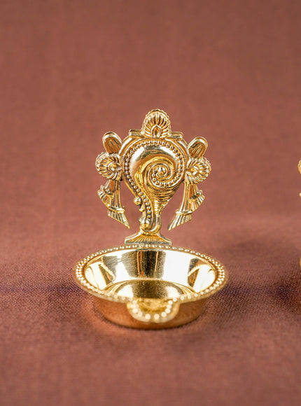 Brass Shankh Chakra Diya - WBG1534