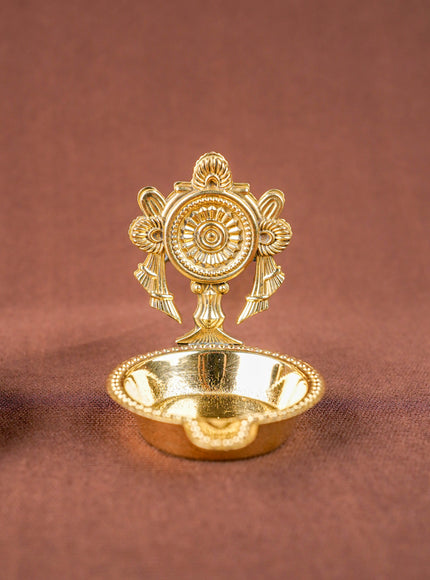 Brass Shankh Chakra Diya - WBG1534