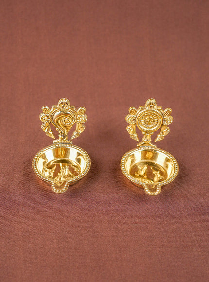 Brass Shankh Chakra Diya - WBG1534