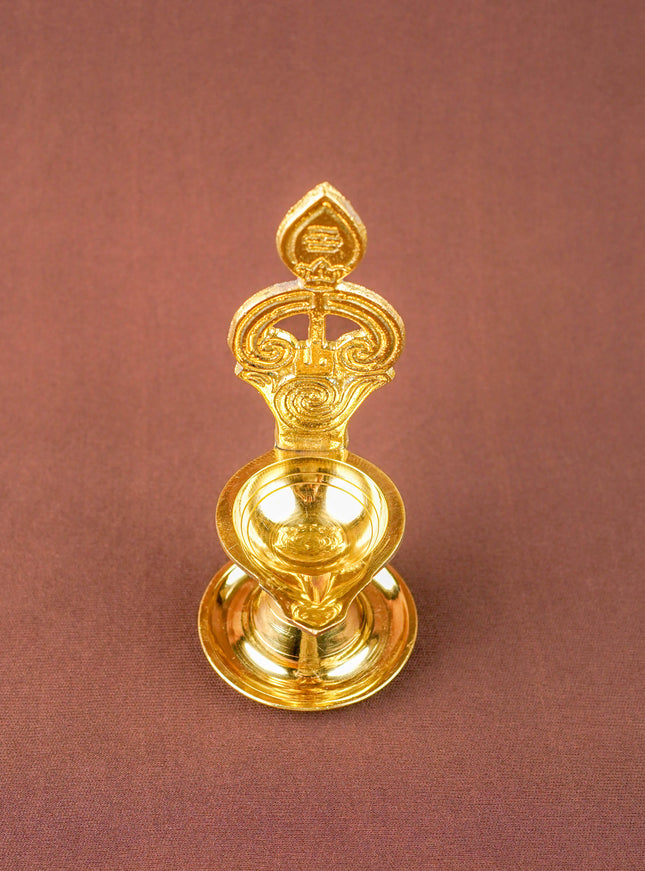 Brass OM with Vel Diya - 6 inch - WL5856