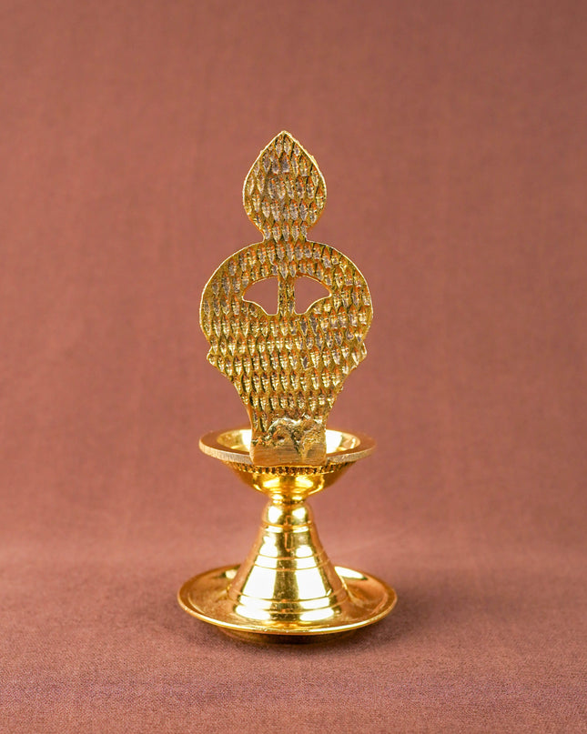 Brass OM with Vel Diya - 6 inch - WL5856