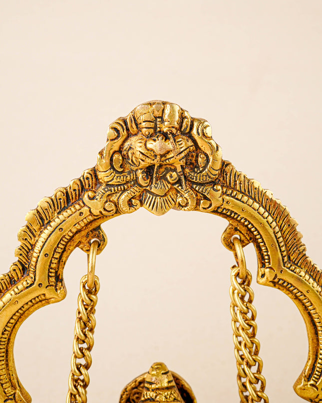 Brass Jhoola Ganesha - 9 inch - WL5864