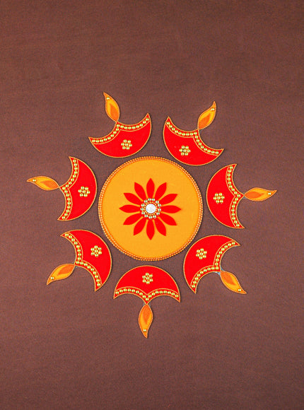 Rangoli - Flower - Set of 6 Diya - WL5873