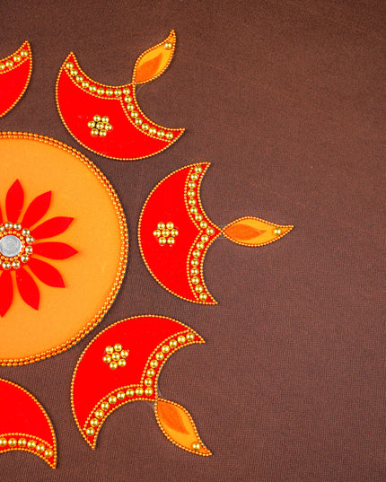 Rangoli - Flower - Set of 6 Diya - WL5873