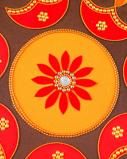 Rangoli - Flower - Set of 6 Diya - WL5873