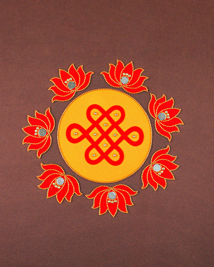 Rangoli - Kolam with Lotus - Set of 8 - WL5876