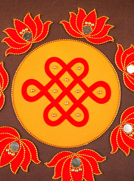 Rangoli - Kolam with Lotus - Set of 8 - WL5876