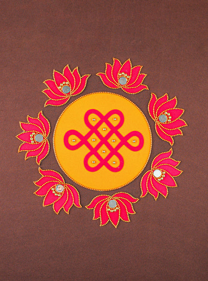 Rangoli - Kolam with Lotus - Set of 8 - WL5876