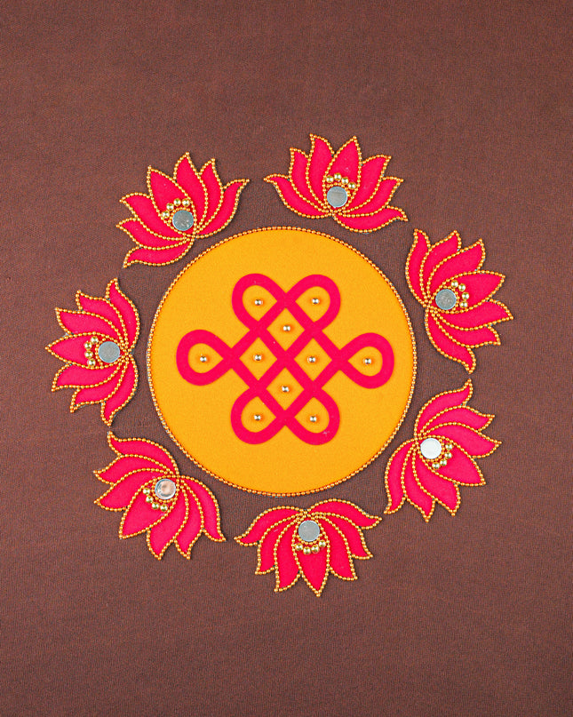 Rangoli - Kolam with Lotus - Set of 8 - WL5876
