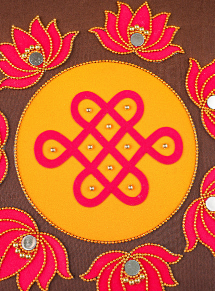 Rangoli - Kolam with Lotus - Set of 8 - WL5876