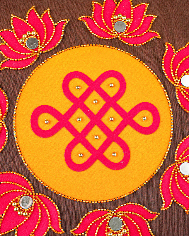 Rangoli - Kolam with Lotus - Set of 8 - WL5876