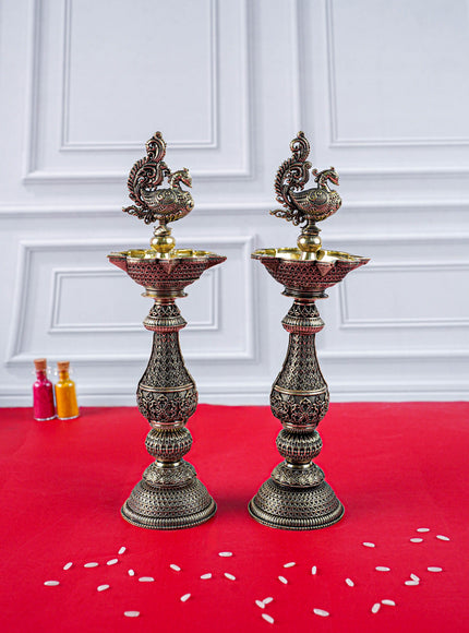 Brass Annapakshi Vilaku - Set of 2 - 8 inch - WL5887