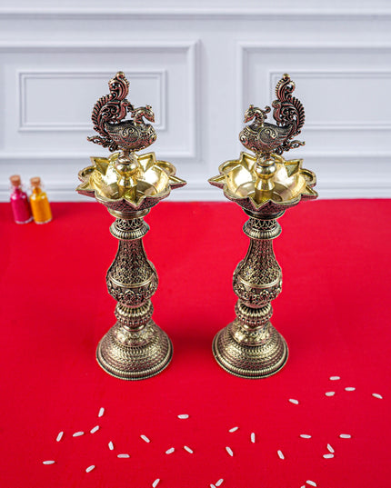 Brass Annapakshi Vilaku - Set of 2 - 8 inch - WL5887
