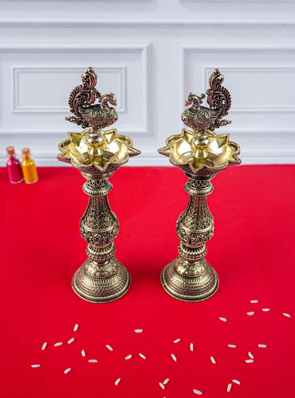 Brass Annapakshi Vilaku - Set of 2 - 8 inch - WL5887