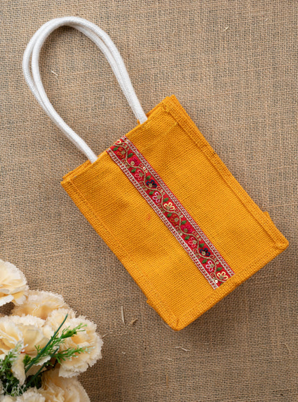 Jute Bag with Lace - WBG1753