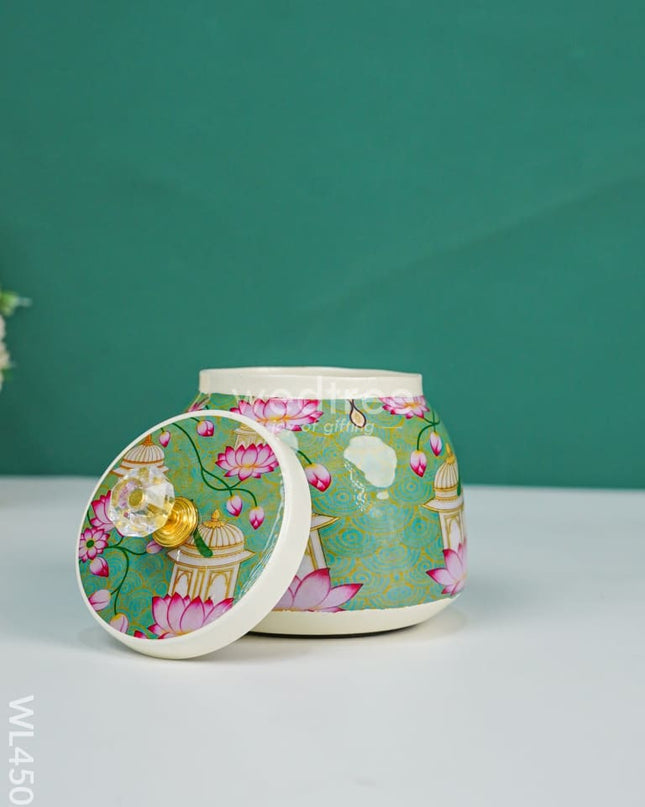 Basket with Metal Jars - WL4502