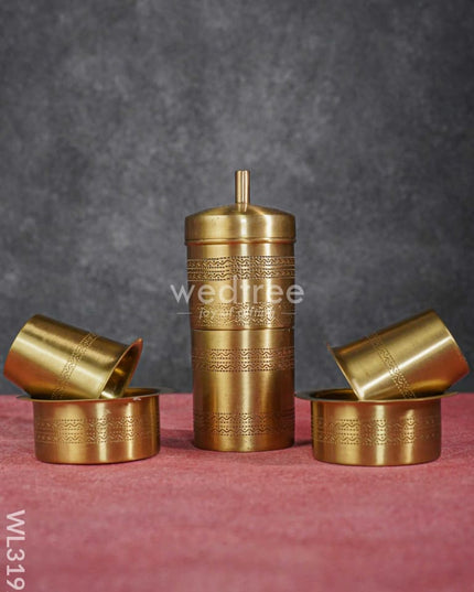 Brass Coffee Filter Dabara Set - WL3192-1