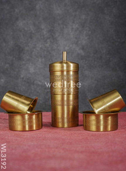Brass Coffee Filter Dabara Set - WL3192-1