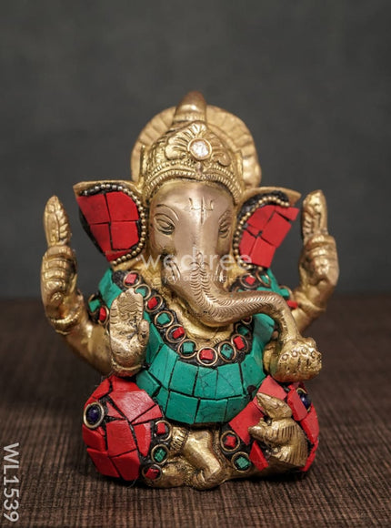 Brass Ganesha Idol - WL1539