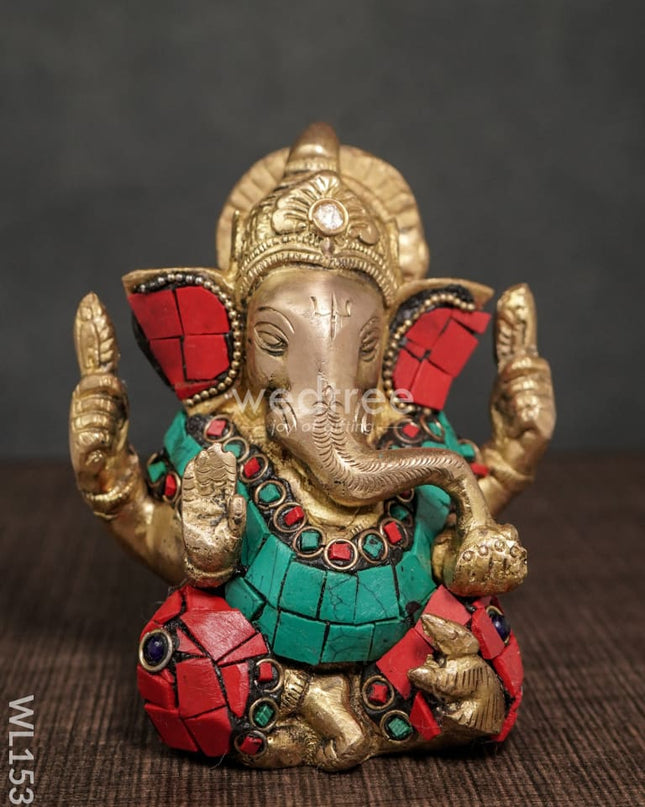Brass Ganesha Idol - WL1539