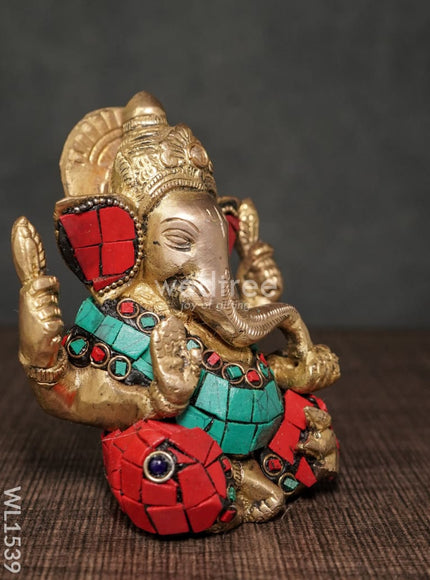 Brass Ganesha Idol - WL1539