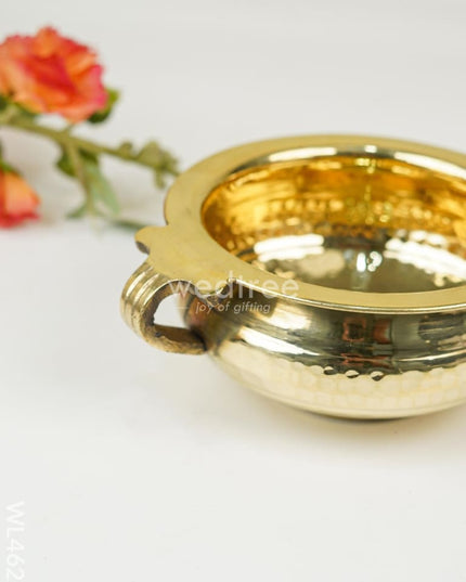 Brass Hammered Urli - 5 inch - WL4622
