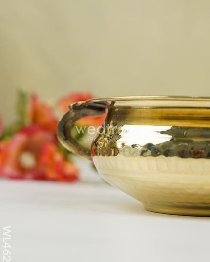 Brass Hammered Urli - 5 inch - WL4622