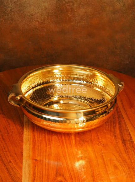 Brass Hammered Urli - WL0115