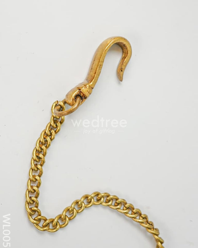 Brass Hanging Annapakshi Five-Face Diya - WL0057