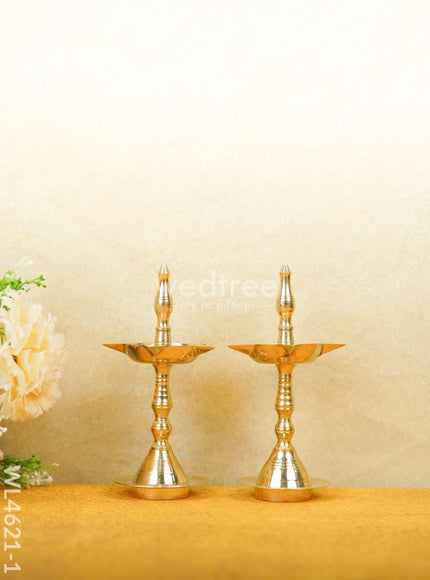 Brass Kerala Diya - Set of 2 - WL4621