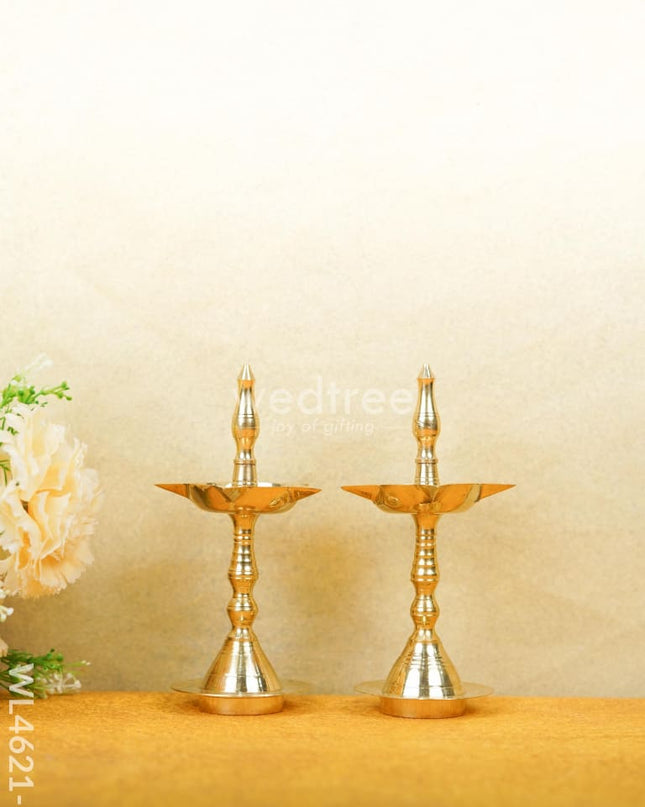 Brass Kerala Diya - Set of 2 - WL4621