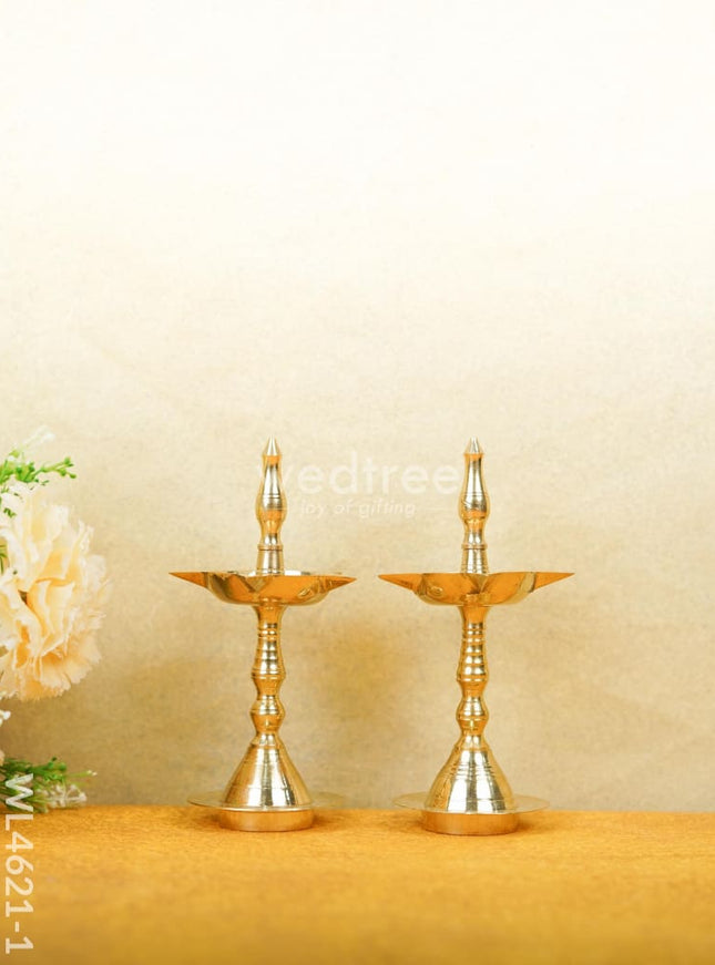 Brass Kerala Diya - Set of 2 - WL4621
