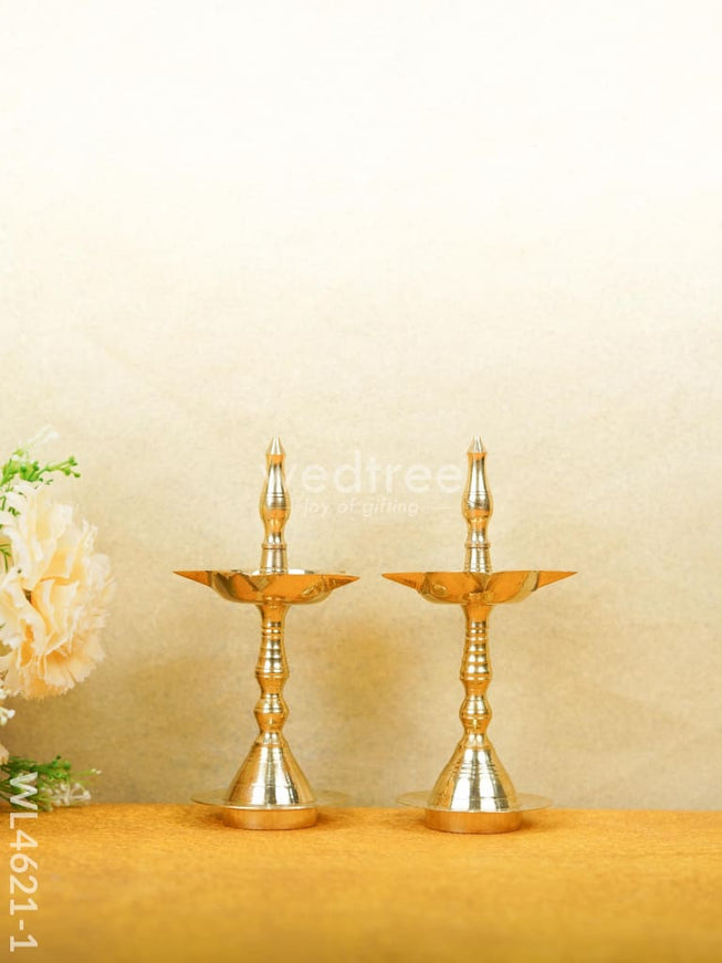 Brass Kerala Diya - Set of 2 - WL4621