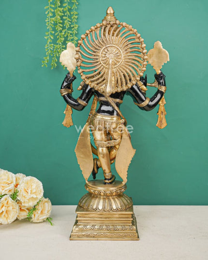 Brass Krishna with Shank Chakra - WL4496