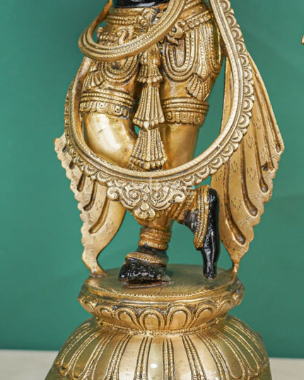 Brass Krishna with Shank Chakra - WL4496
