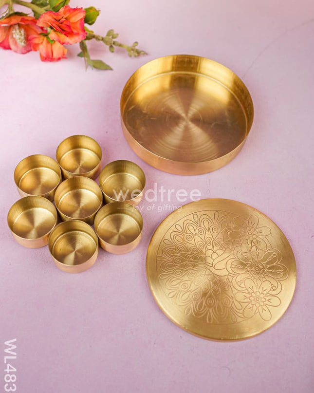 Brass Masala Dibbi - WL4839
