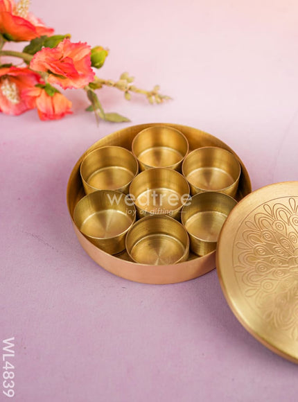 Brass Masala Dibbi - WL4839