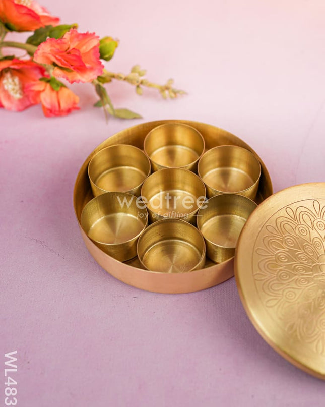 Brass Masala Dibbi - WL4839