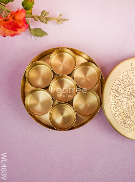 Brass Masala Dibbi - WL4839